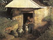 NC Wyeth Springhouse oil painting artist